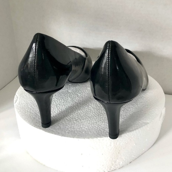 𝅺Easy Street Pointe Black Patent Pumps Heels NEW - Picture 5 of 6